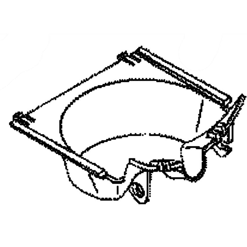 GE Part #wr17X21781, Refrirator Dispenser Ice Chute Funnel | 9.00 x 7.00 x 5.00