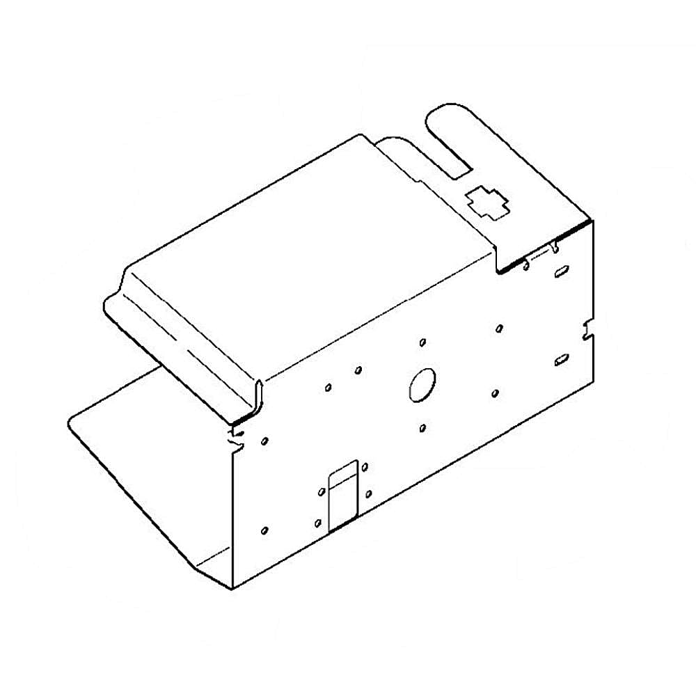 Part #wr17X24304, Hotpoint Refrigerator Motor Cover / 11.40 x 7.40 x 2.90