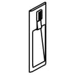 Refrigerator Water Dispenser Cover Assembly for GE GNE25JGKCFBB - Part WR17X25225