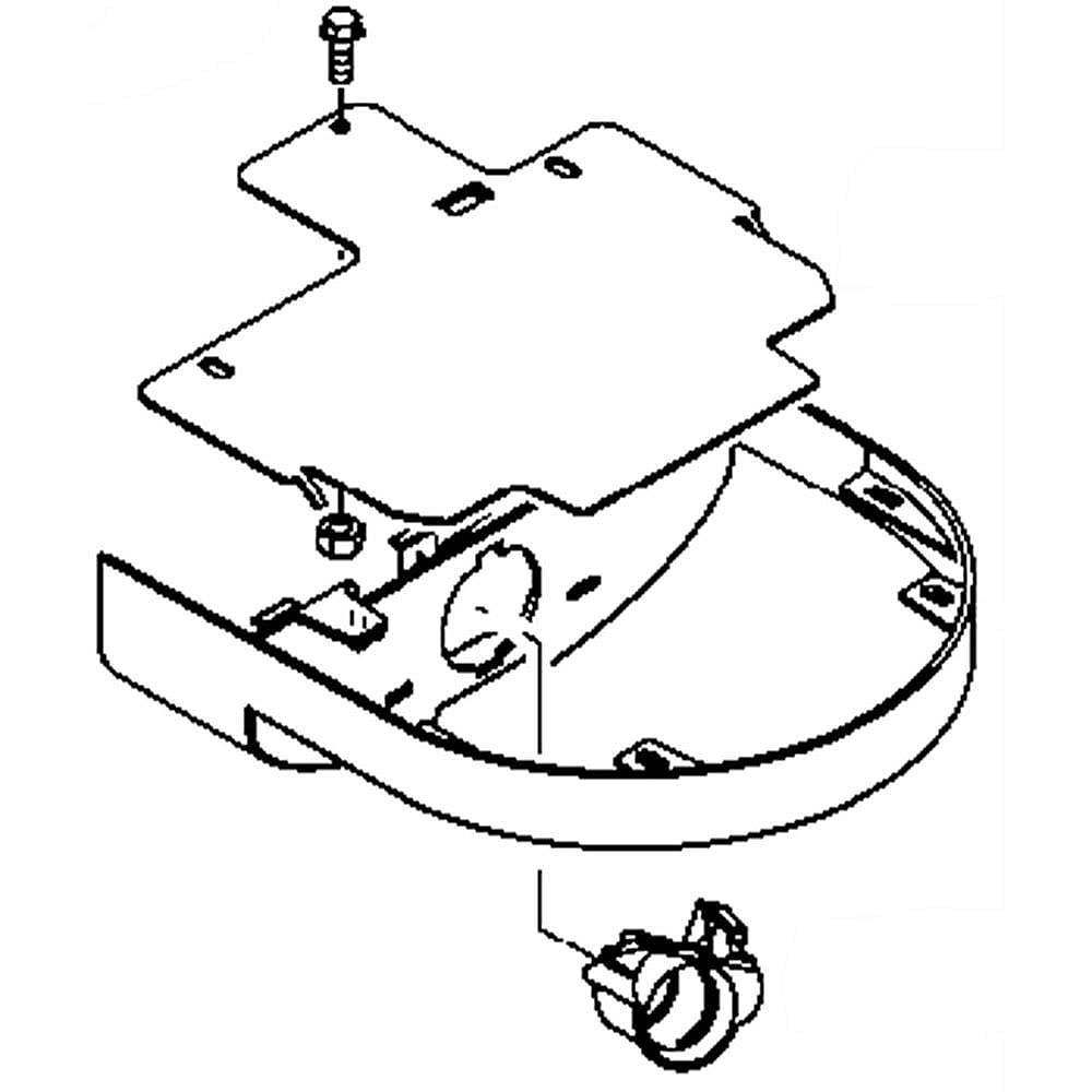 GE Part #wr17X26726, Housing Lamp | 9.30 x 9.40 x 6.00