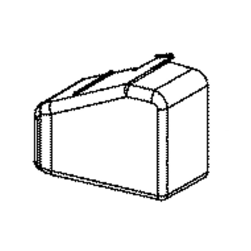 Part #wr17X28921, Fresh Food Fan Connector Cover / 8.00 x 7.50 x 2.50