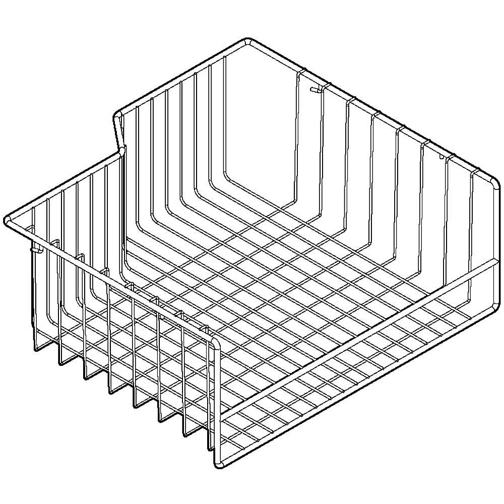 GE Part #wr21X10140, Refrigerator Freezer Basket | 30.80 x 18.50 x 5.10