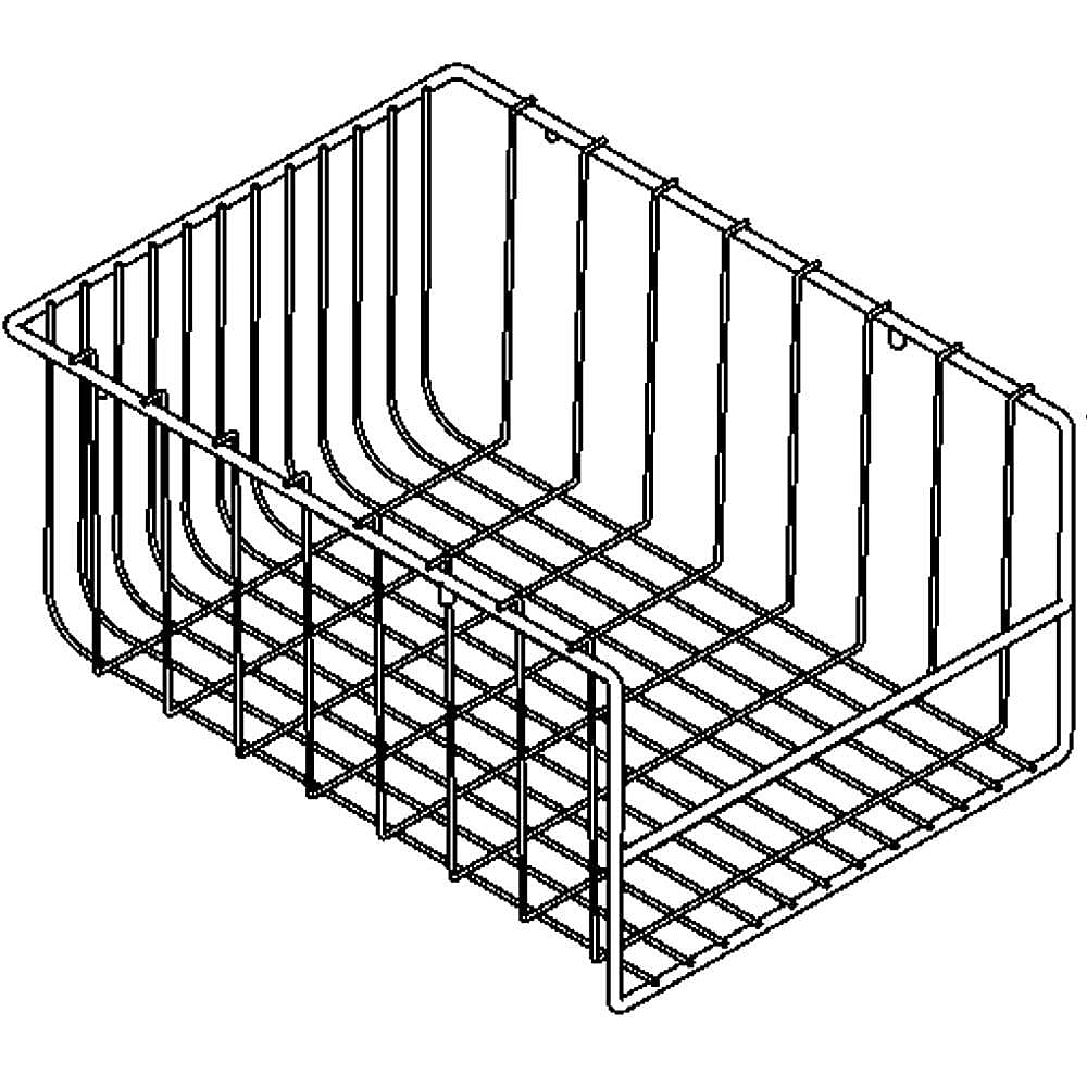 Part #wr21X10155, Refrigerator Freezer Basket / 15.20 x 12.40 x 10.60