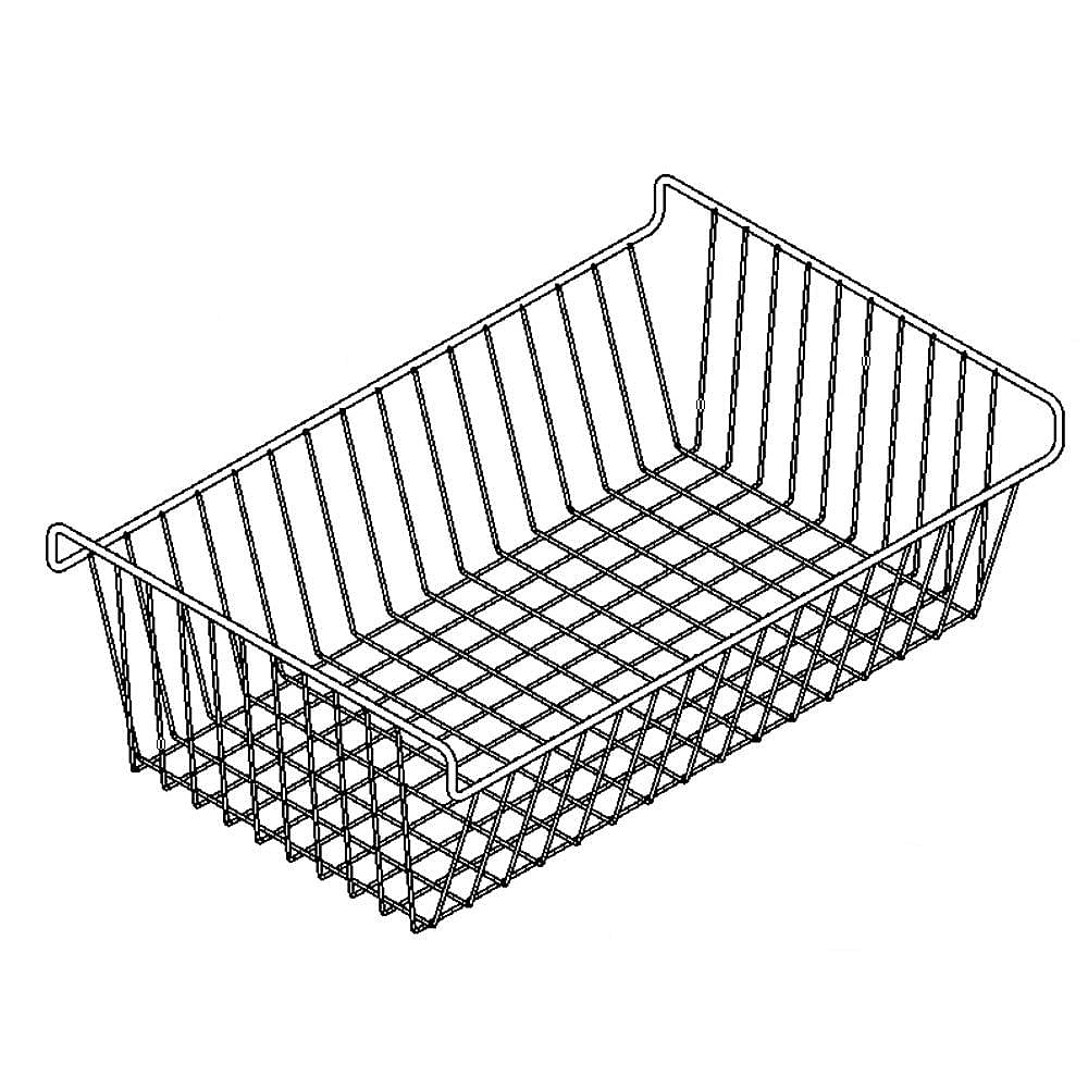 GE Part #wr21X10179, Refrigerator Freezer Basket, Lower | 24.50 x 18.40 x 12.80