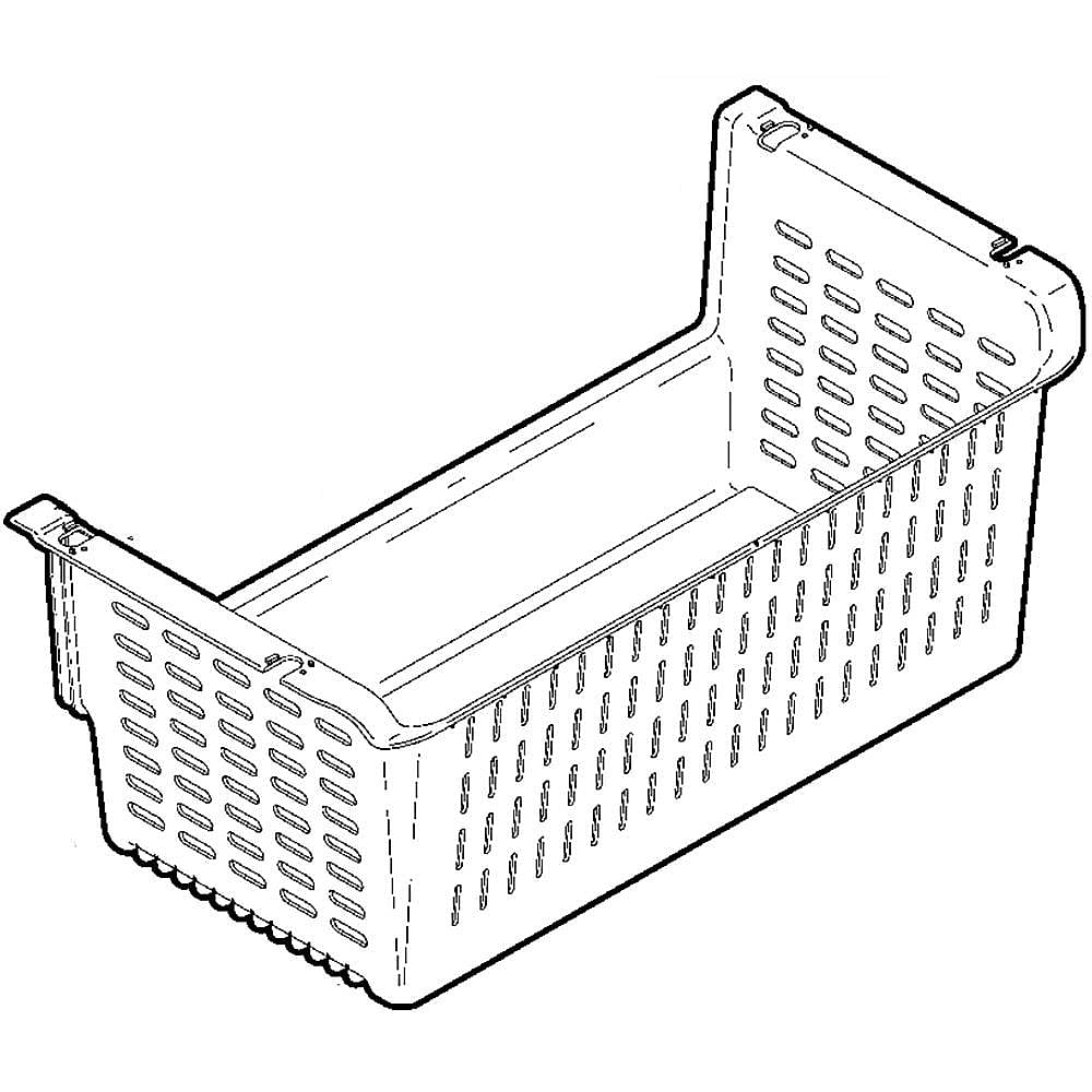 GE Part #wr21X10231, Refrigerator Lower Basket