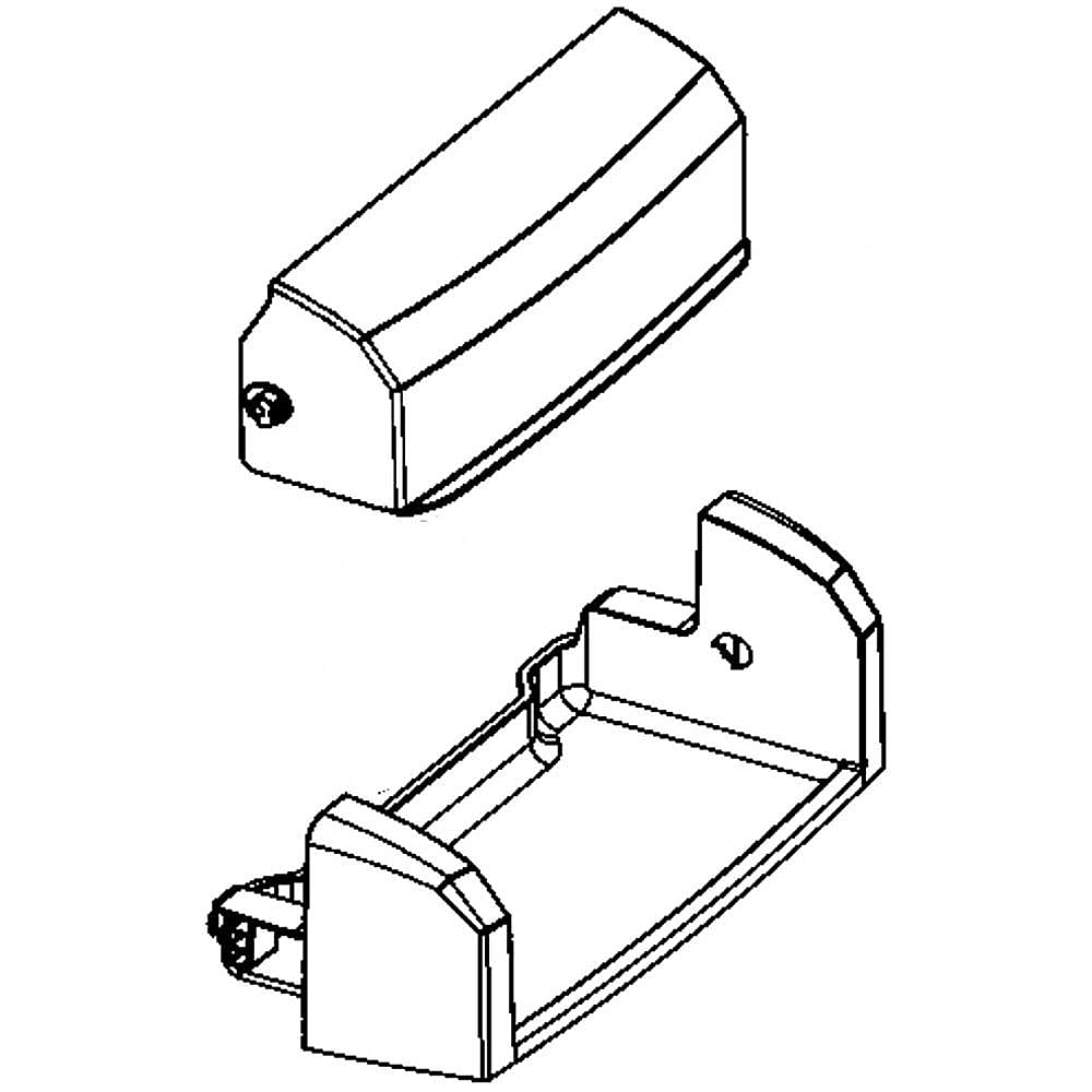 GE Part #wr22X10071, Refrigerator Dairy Guard | 19.00 x 10.20 x 6.00