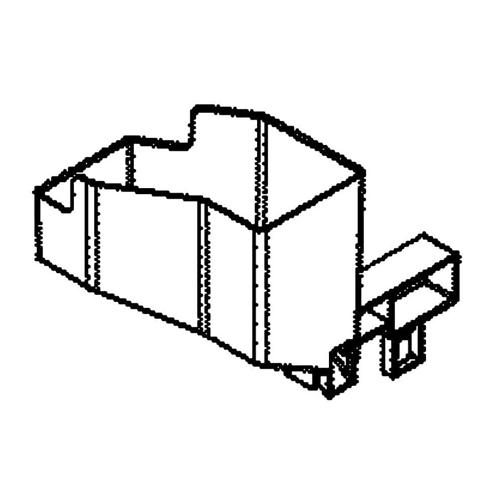 Part #wr29X24823, Refrigerator Ice Maker Fill Cup / 8.00 x 7.50 x 3.40