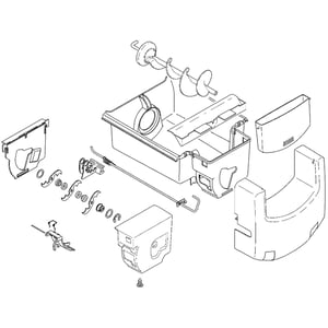 Refrigerator Ice Container Assembly (replaces Wr17x11938) WR17X12091