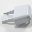 Refrigerator Door Shelf Rail End Cap for Hotpoint CTX18PPARWH - Part WR2X8221