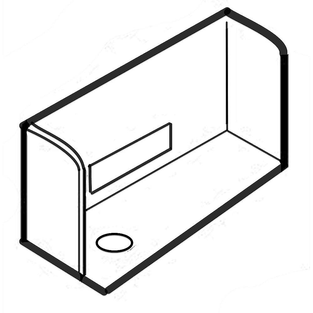 GE Part #wr30X10118, Refrigerator Drain Tray Assembly
