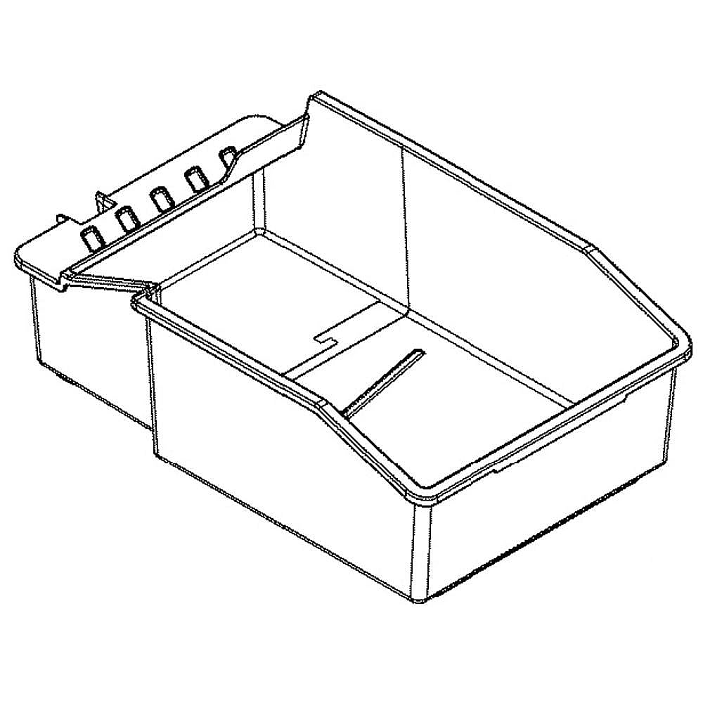 GE Part #wr30X29585, Refrirator Ice Bin | 15.30 x 15.30 x 7.20