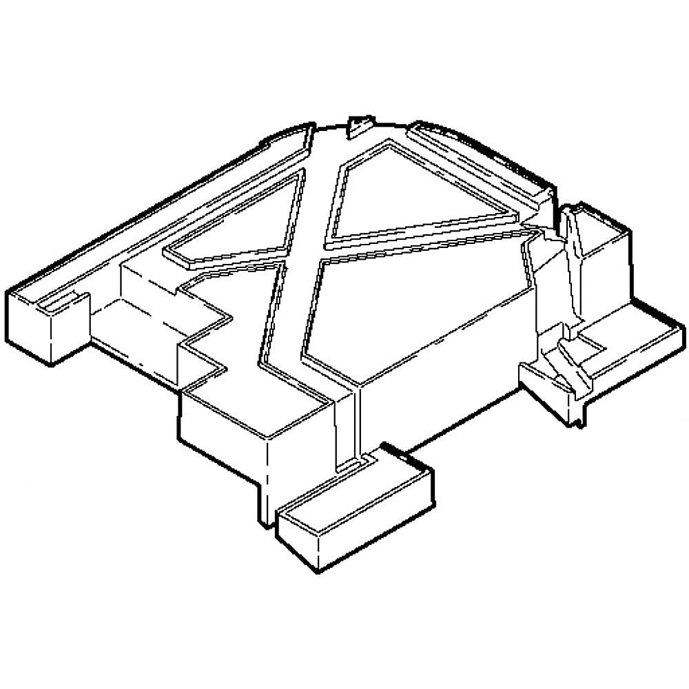 Part #wr31X10054, Refrigerator Plenum / 18.50 x 14.60 x 3.40