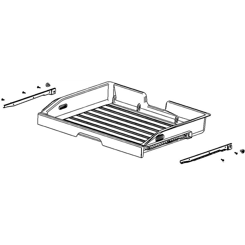 Part #wr32X10670, Refrigerator Pantry Drawer (Replaces Wr17X12401) / 30.70 x 23.10 x 5.40