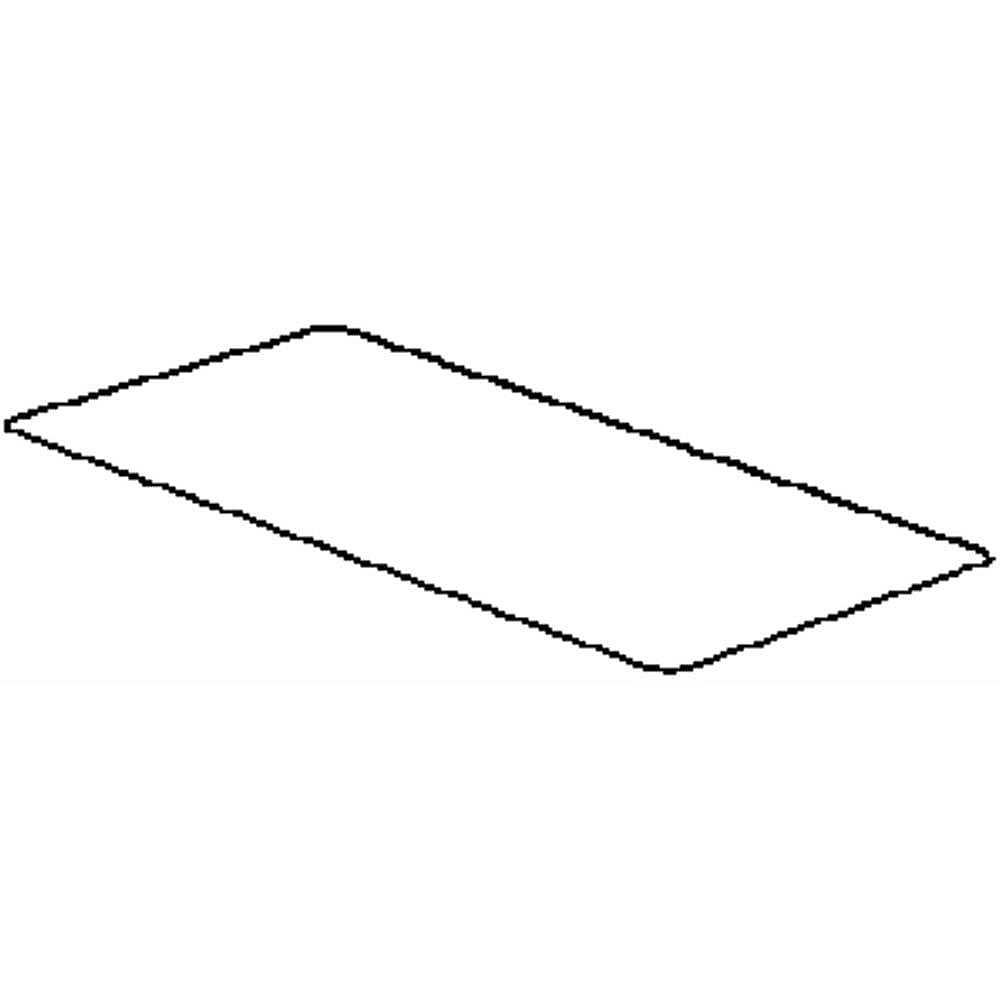 GE Part #wr32X10747, Refrigerator Glass Shelf | 16.00 x 14.70 x 2.10