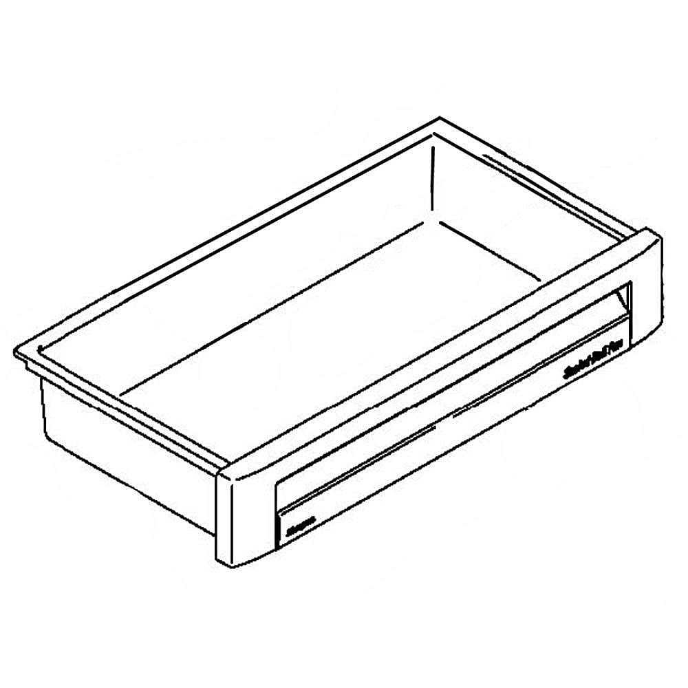 Part #wr32X25592, Snack Pan Assembly / 25.60 x 15.80 x 5.30