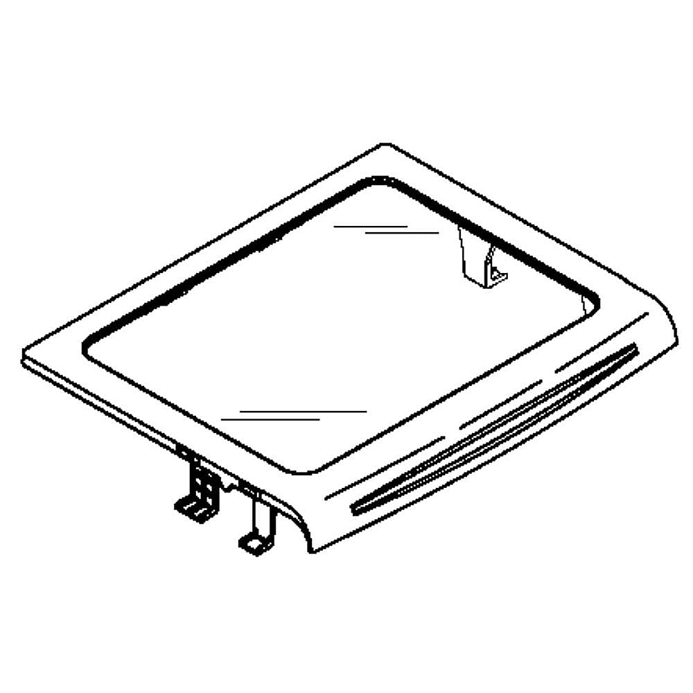 GE Part #wr32X25919, Refrirator Glass Shelf | 13.60 x 12.80 x 4.50