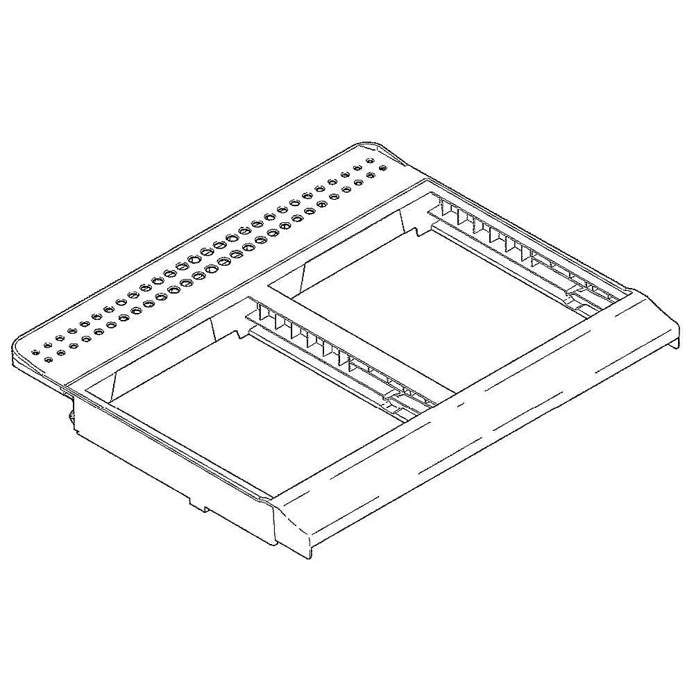 GE Part #wr32X31471, Refrirator Crisper Drawer Cover Frame | 24.00 x 24.00 x 3.00
