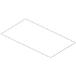 Clear Vegetable Pan Frame Glass for GE CQE28DM5NBS5 - Part WR32X32469