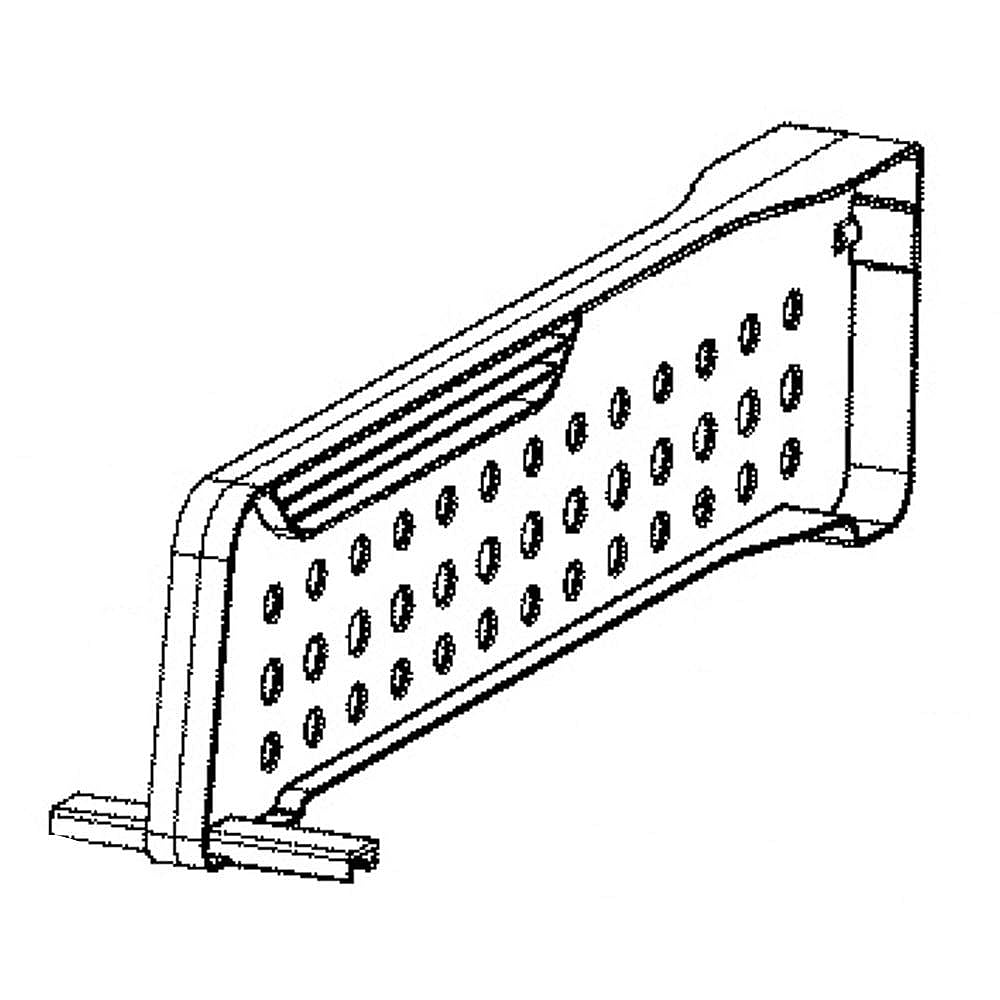 Part #wr32X32498, White Freezer Upper Basket Divider