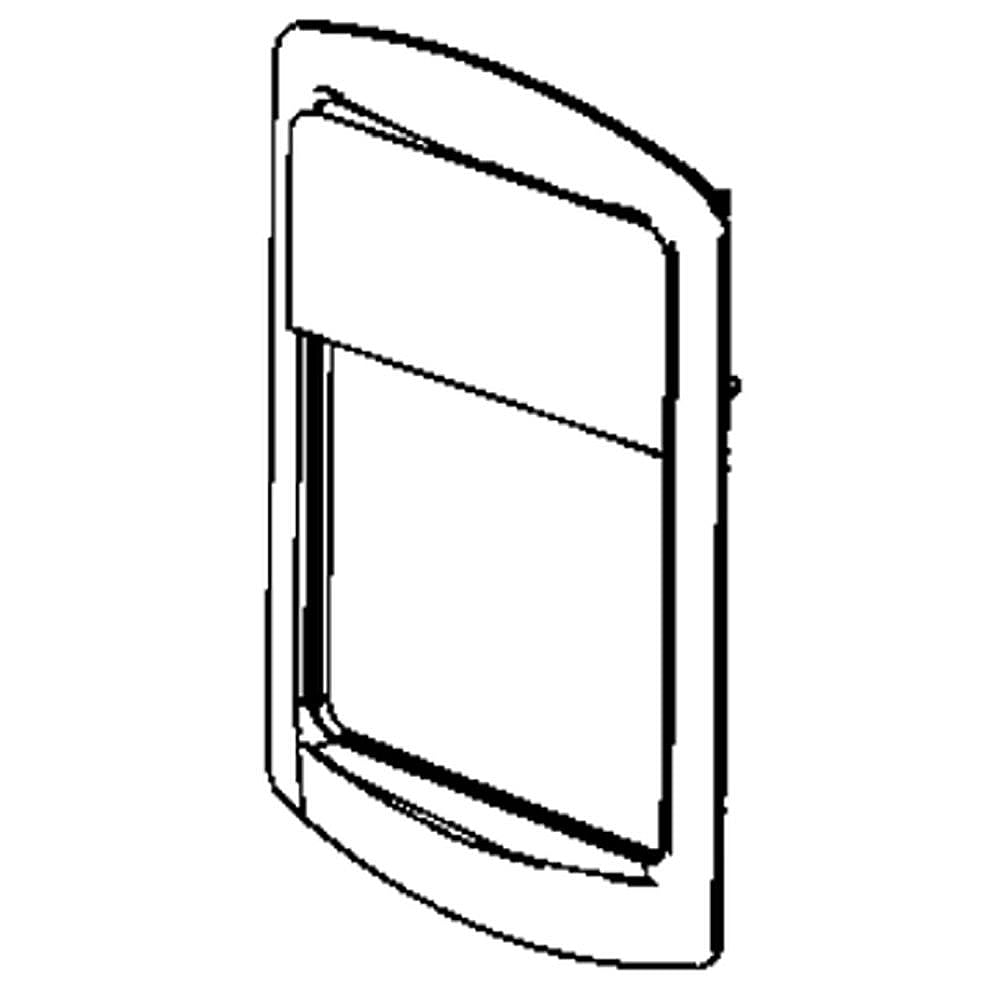 GE Part #wr38X10421, Refrigerator Dispenser Trim | 17.70 x 17.80 x 5.20