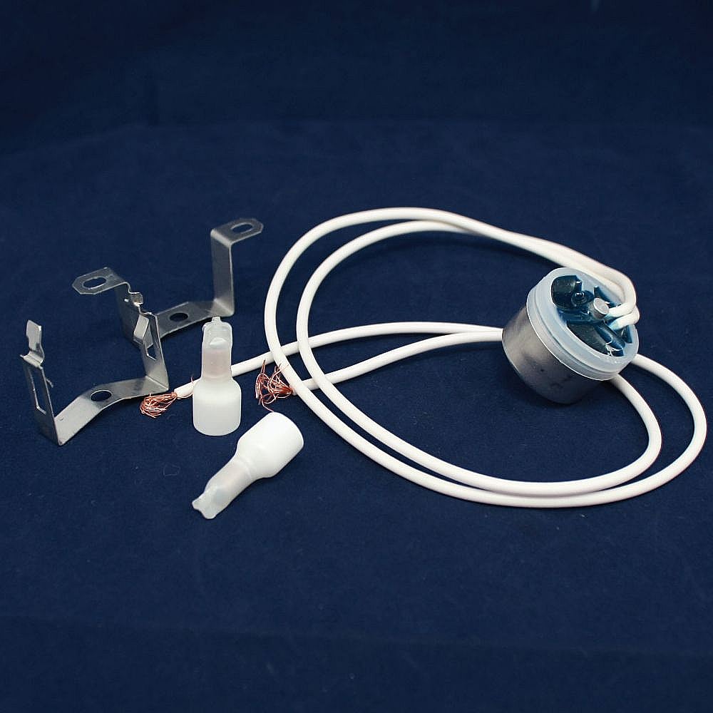 Part #wr50X50, Refrigerator Defrost Bi-Metal Thermostat And Wire Harness Assembly / 8.00 x 7.50 x 1.00