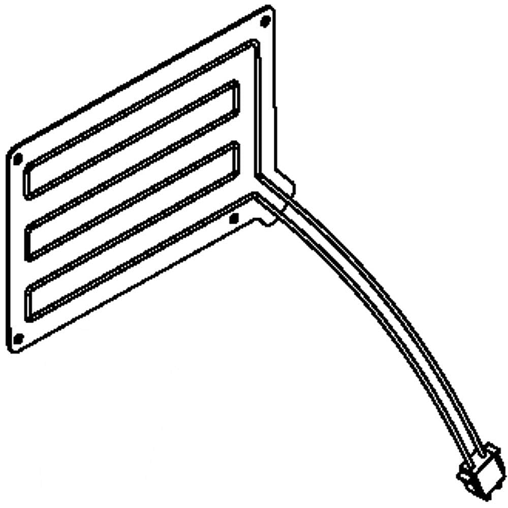 GE Part #wr51X10098, Refrirator Heater Thaw | 11.30 x 7.30 x 2.80
