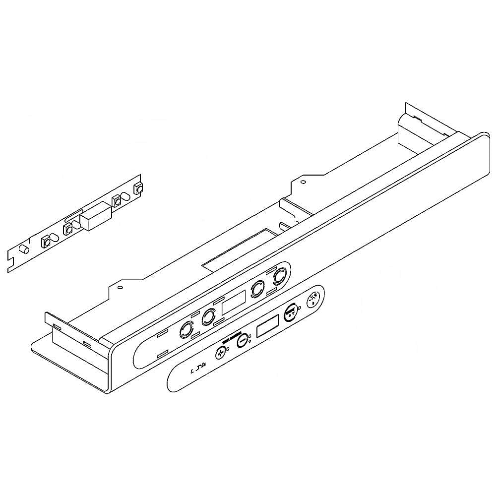 Part #wr55X10431, Beverage Cooler Electronic Control Board (Replaces Wr09X10119, Wr55X10412) / 20.20 x 5.40 x 2.50