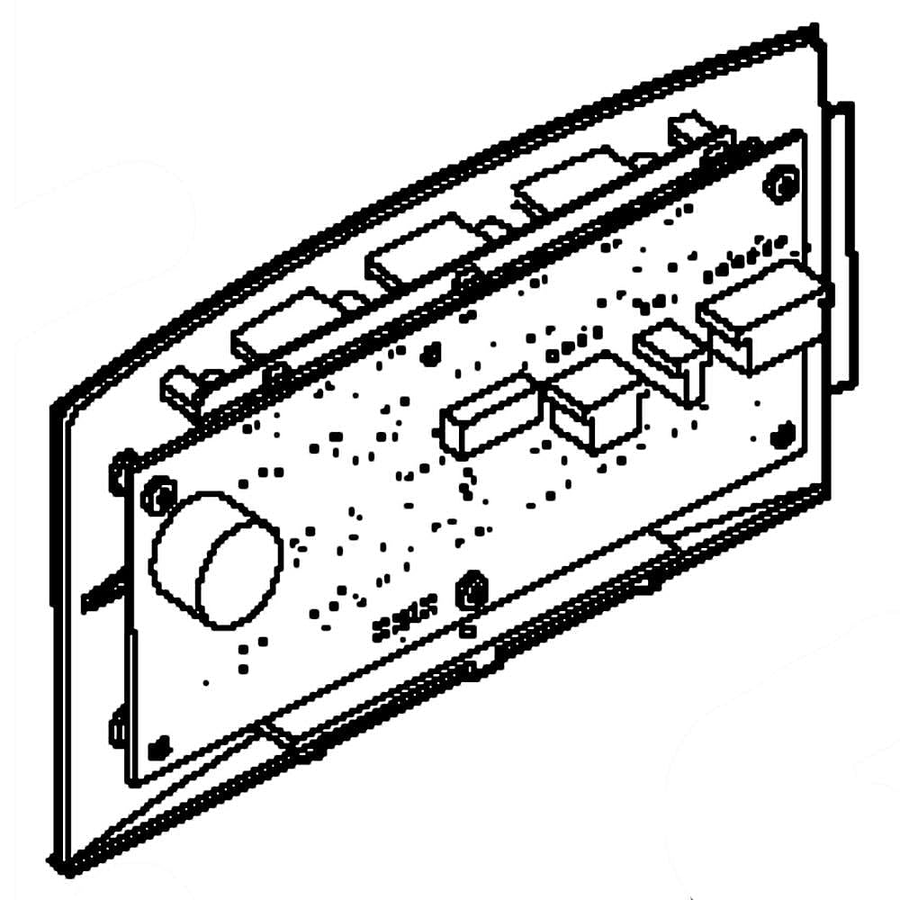 GE Part #wr55X10784, Refrigerator Dispenser User Interface Control | 12.40 x 6.30 x 5.60