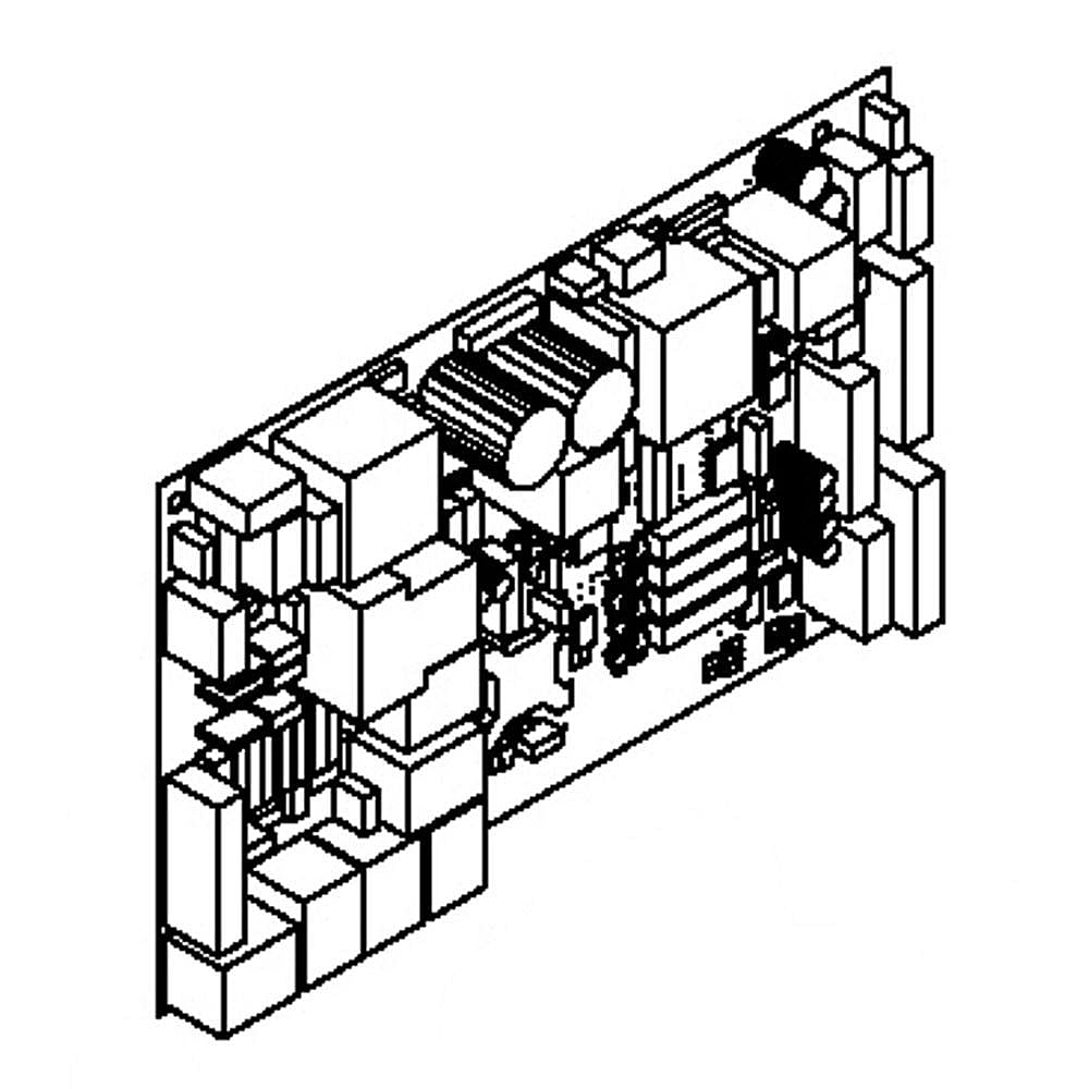 GE Part #wr55X11202, Refrirator Electronic Control Board | 11.10 x 7.40 x 3.00