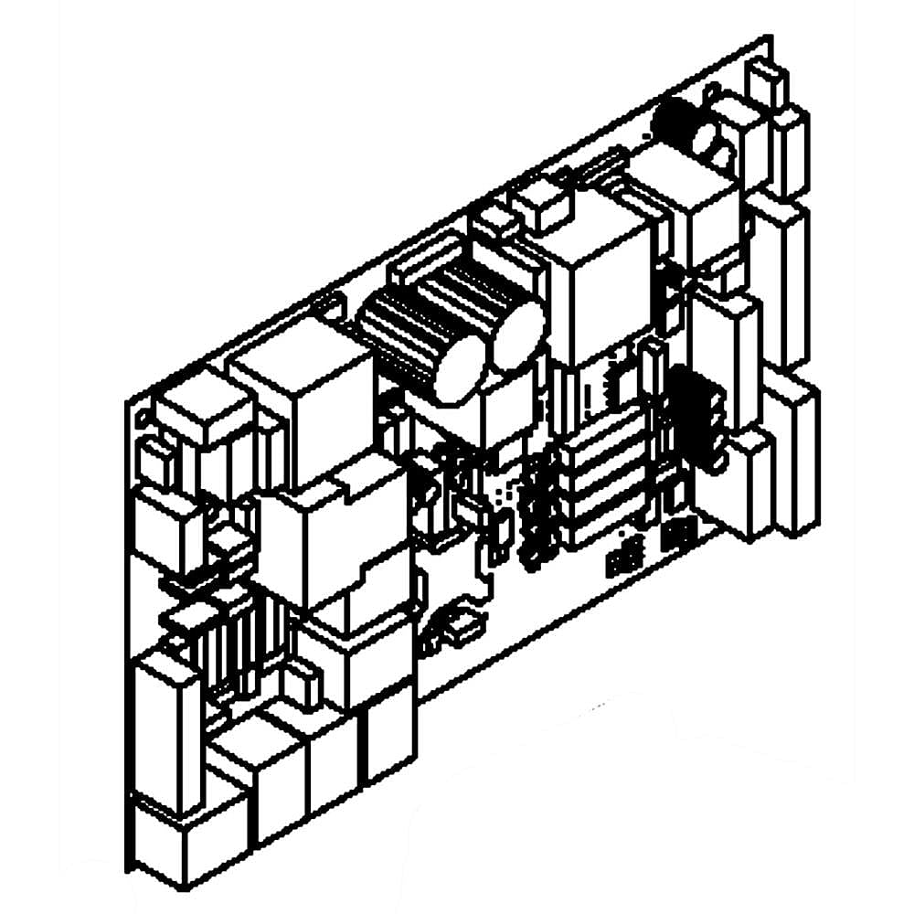 Part #wr55X21079, Refrigerator Electronic Control Board / 11.00 x 7.30 x 2.70