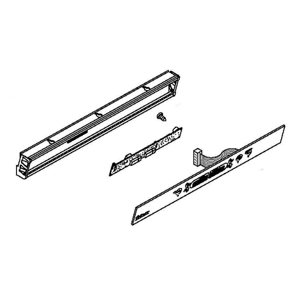 Part #wr55X23472, Refrigerator User Interface Assembly / 27.80 x 5.50 x 2.80