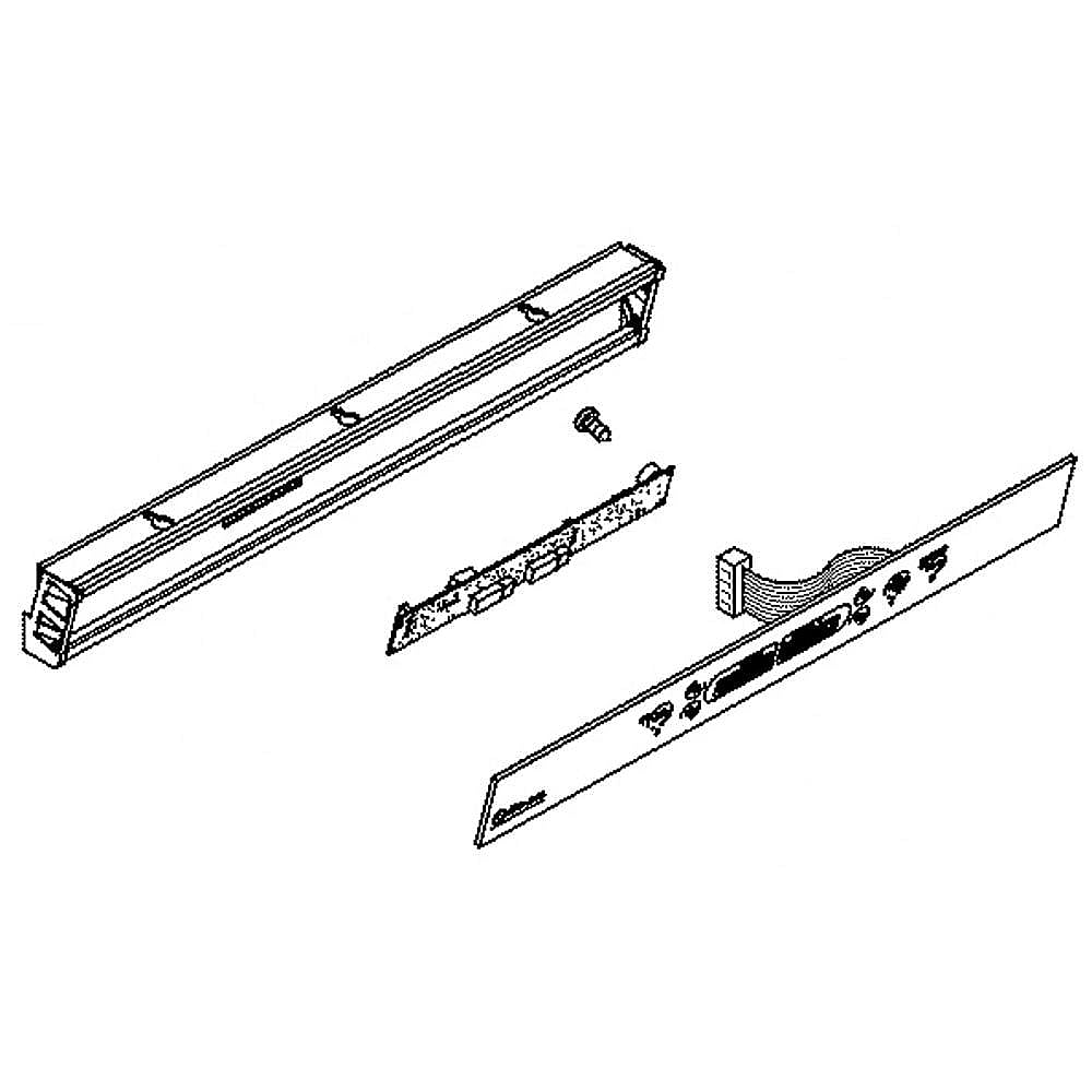 Part #wr55X25856, Refrigerator User Interface Assembly / 24.50 x 6.10 x 5.80