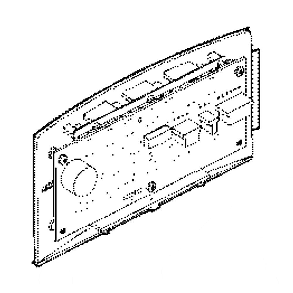 Part #wr55X30085, Dispenser Board & Overlay Black Slate