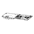 Door Board for GE CXE22DP3PGD1 - Part WR55X32080