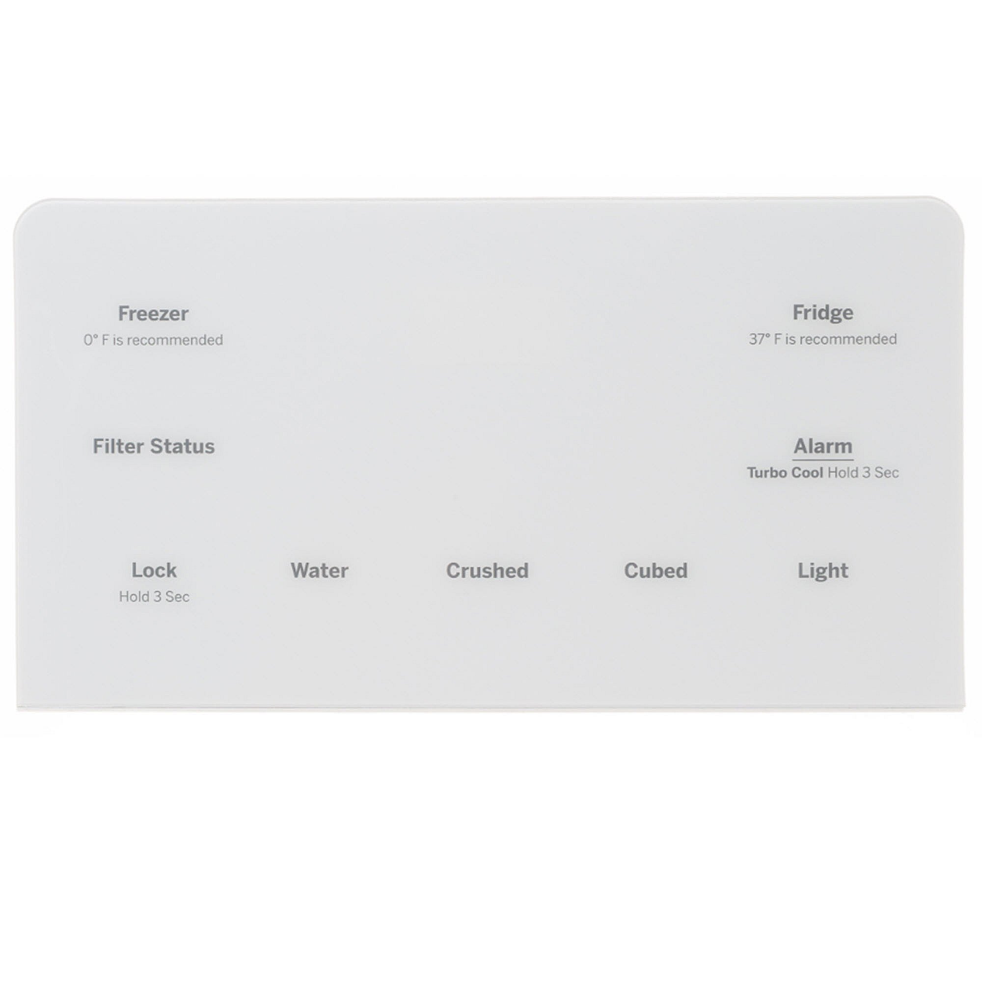 Part #wr55X35772, Control Display Assembly White