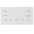 Control Display Assembly White for GE GFE26JGMNFWW - Part WR55X35772