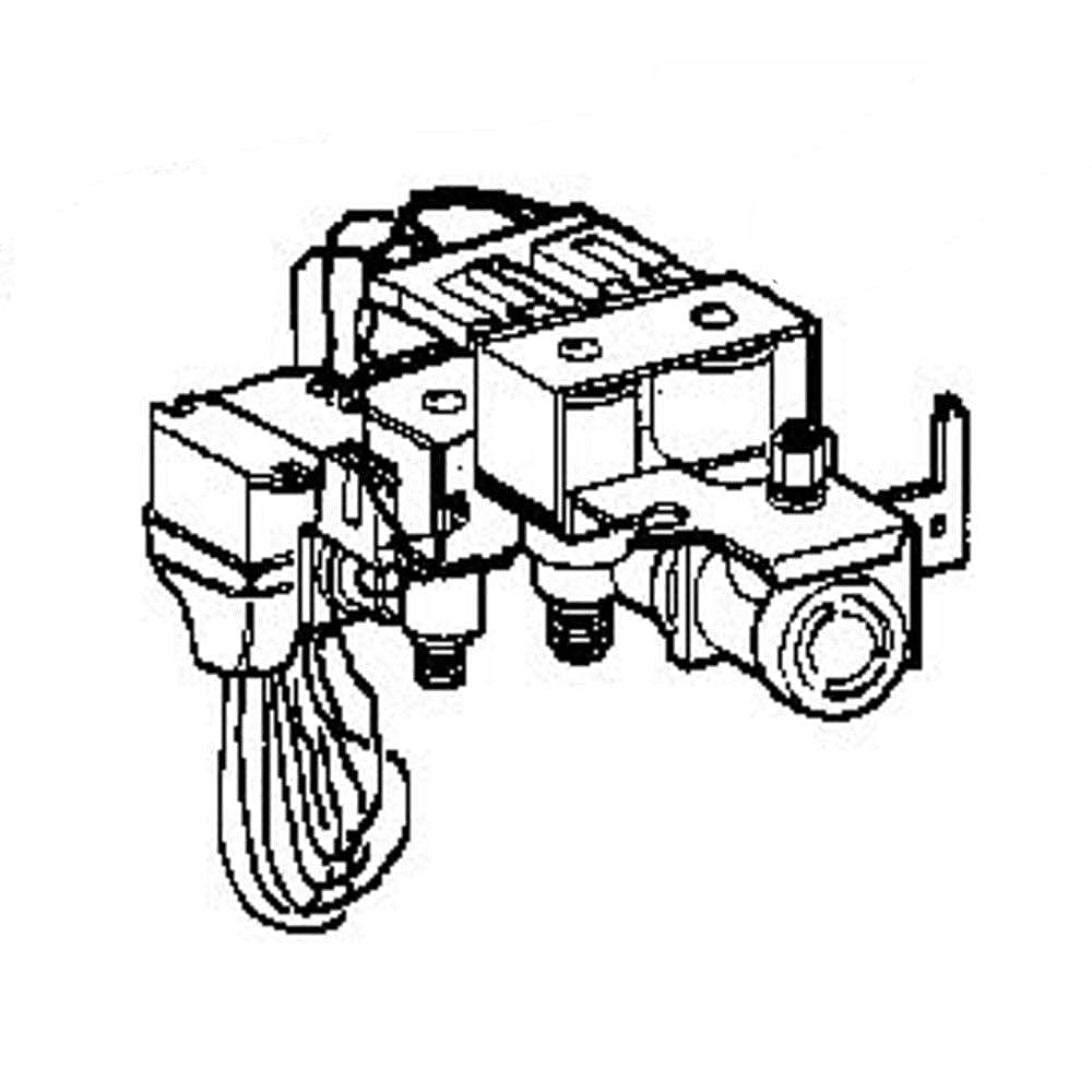 Part #wr57X10013, Refrigerator Water Inlet Valve Assembly