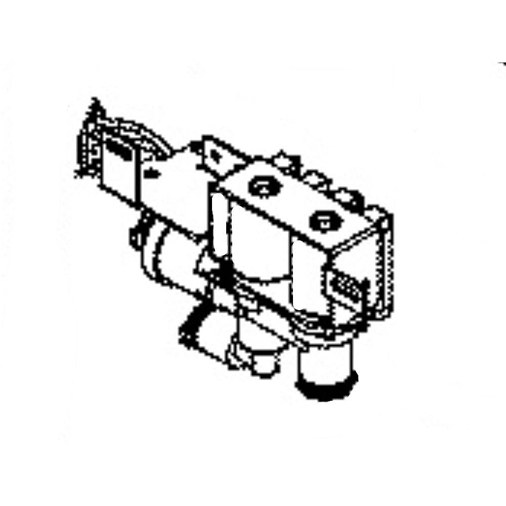 GE Part #wr57X25054, Refrirator Water Inlet Valve | 8.00 x 7.50 x 1.90