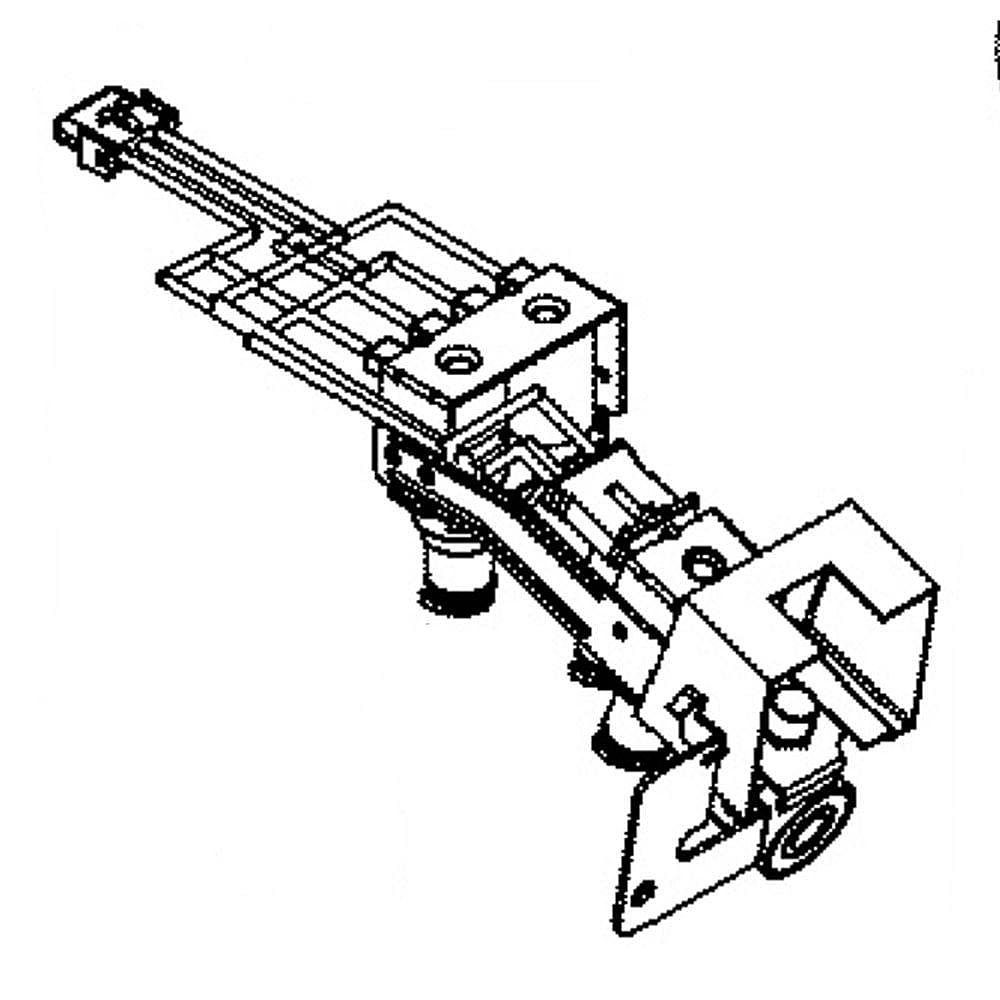 Part #wr57X30890, Ge Refrigerator Water Inlet Valve Assembly | 4.25 x 4.25 x 3.50