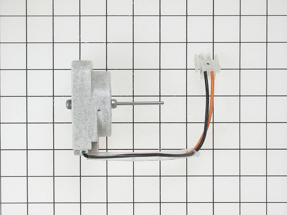 Part #wr60X10130, Refrigerator Condenser Fan Motor / 7.50 x 7.40 x 6.60