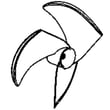 Refrigerator Condenser Fan Blade for GE GFSS6KKYESS - Part WR60X10266