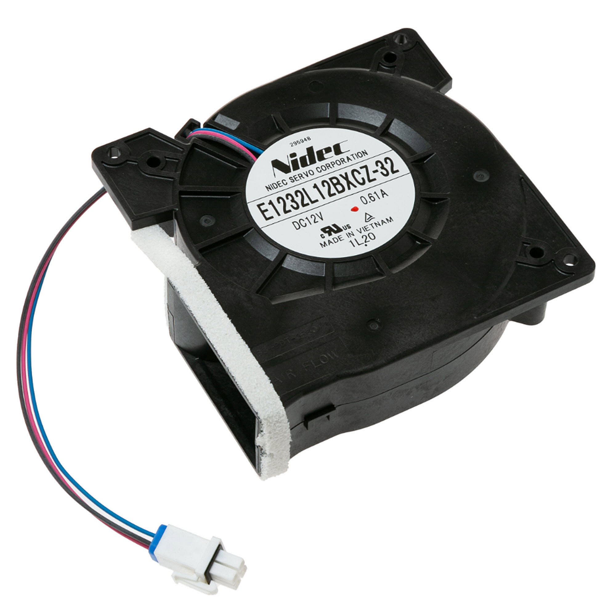 GE Part #wr60X10329, Refrirator Fan Motor | 11.00 x 7.40 x 2.70