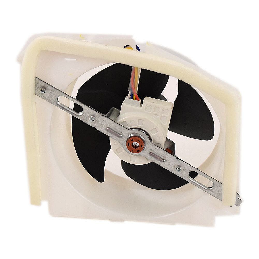 Part #wr60X25869, Refrigerator Condenser Fan Motor Assembly / 13.30 x 12.80 x 4.70