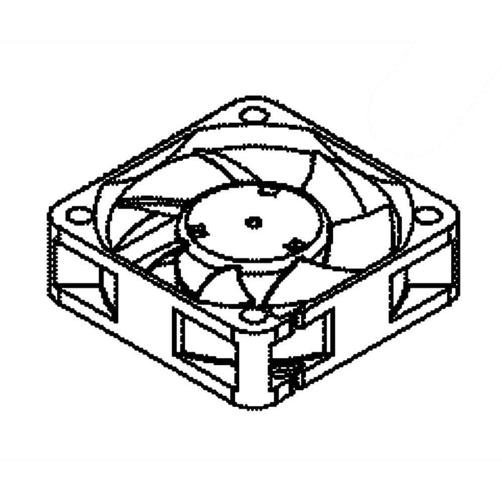 Part #wr60X32733, Icemaker Fan / 7.00 x 7.00 x 1.00