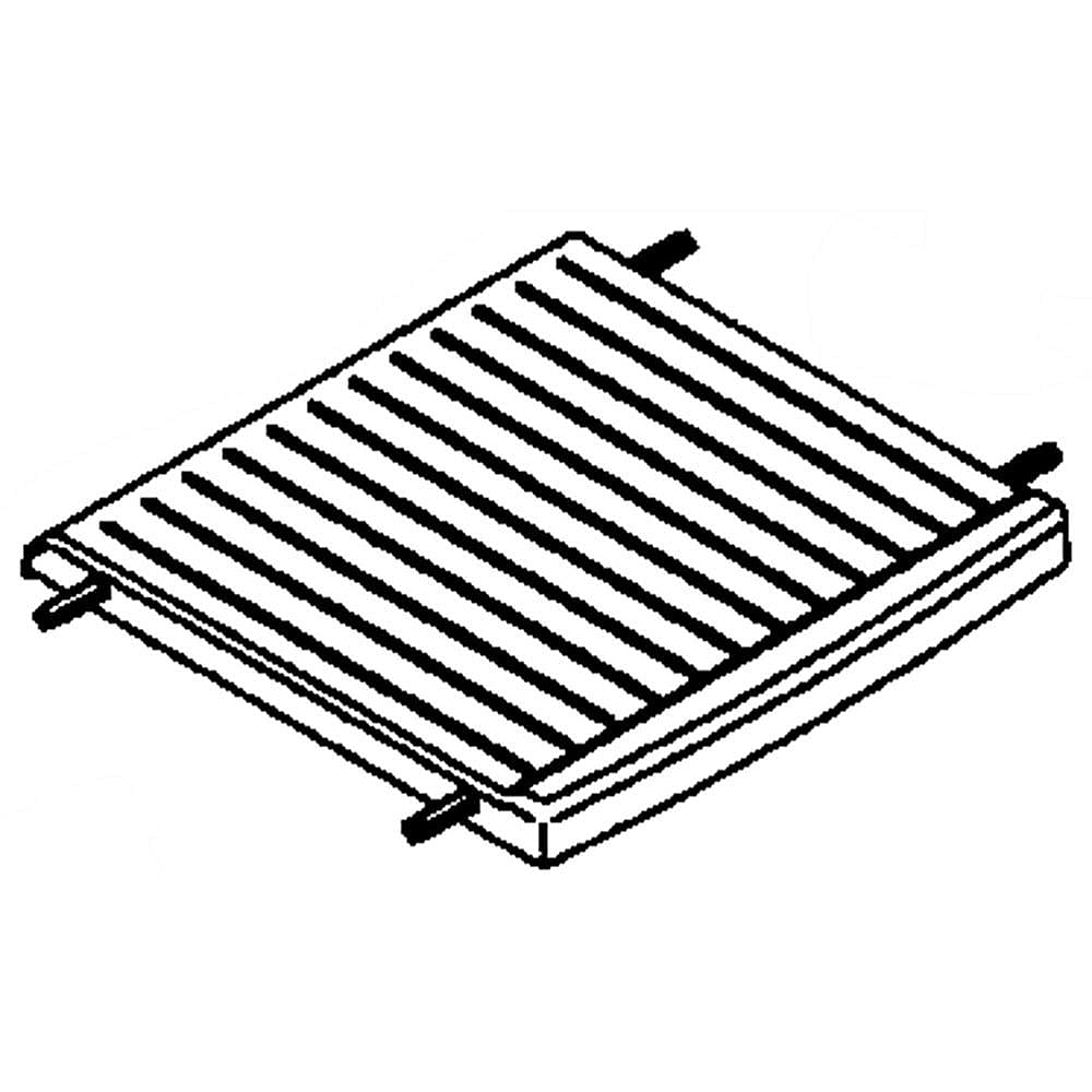 Part #wr71X10252, Ge Profile Refrigerator Freezer Shelf / 17.00 x 12.10 x 2.00