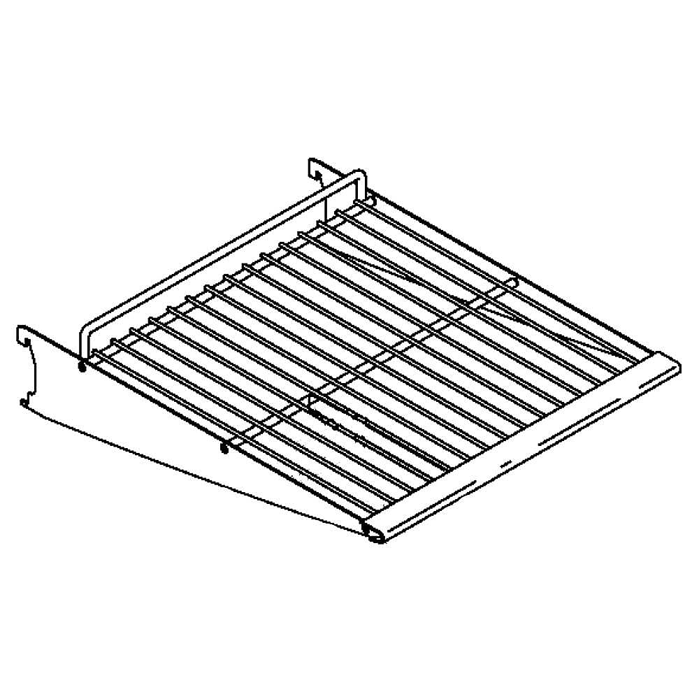 Part #wr71X10810, Refrigerator Freezer Wire Shelf / 18.00 x 16.90 x 5.00
