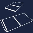 Refrigerator Shelf Frame Assembly for GE GTT16GBSDRWW - Part WR71X10845