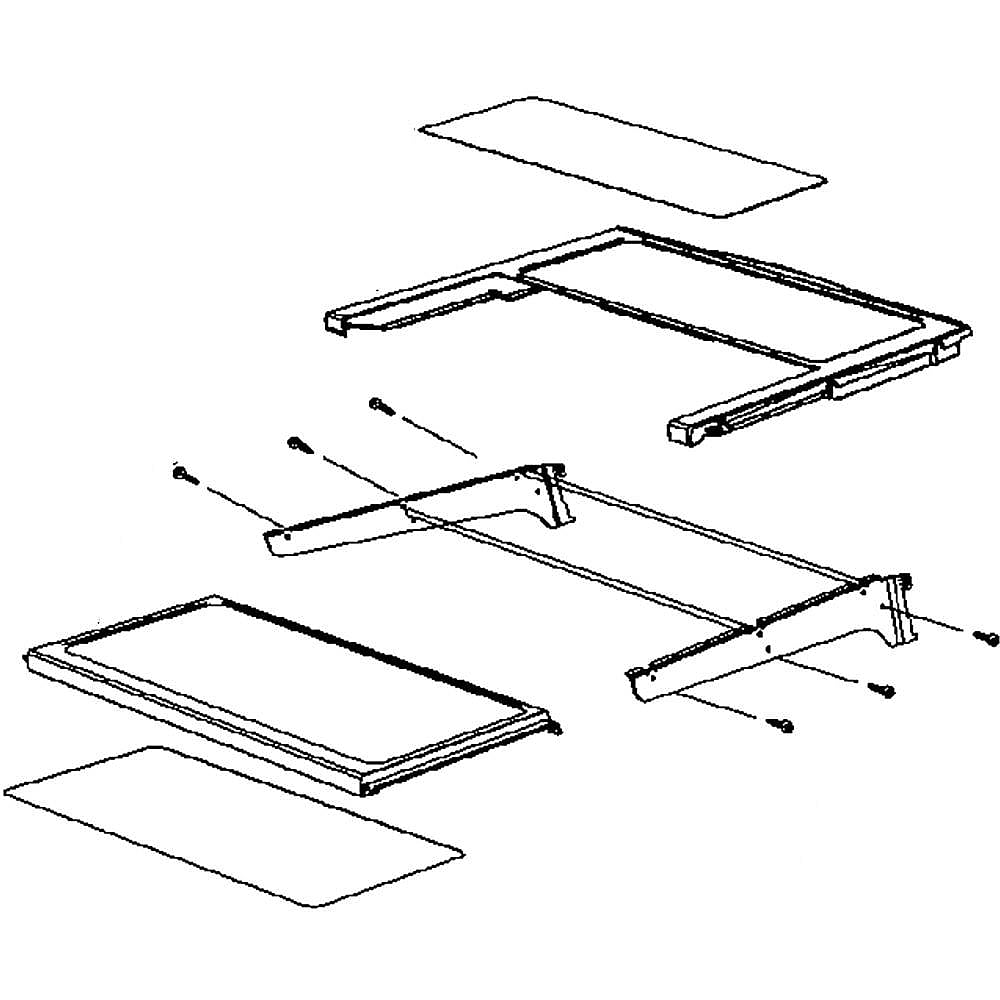 Part #wr71X10887, Asm Shelf Qu