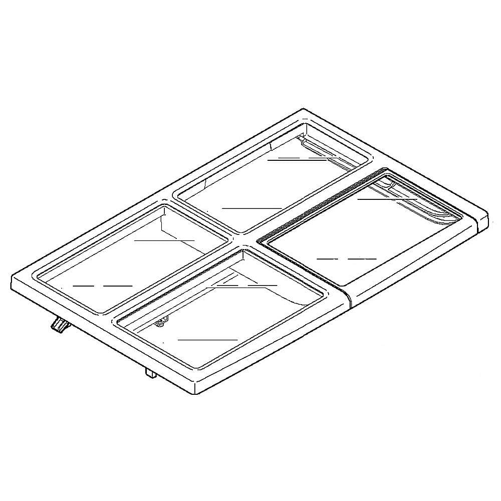 Part #wr71X29360, Refrigerator Slide-Out Shelf Assembly
