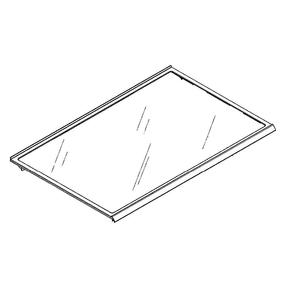 GE Part #wr71X24825, Refrirator Shelf Assembly | 33.00 x 23.10 x 4.50